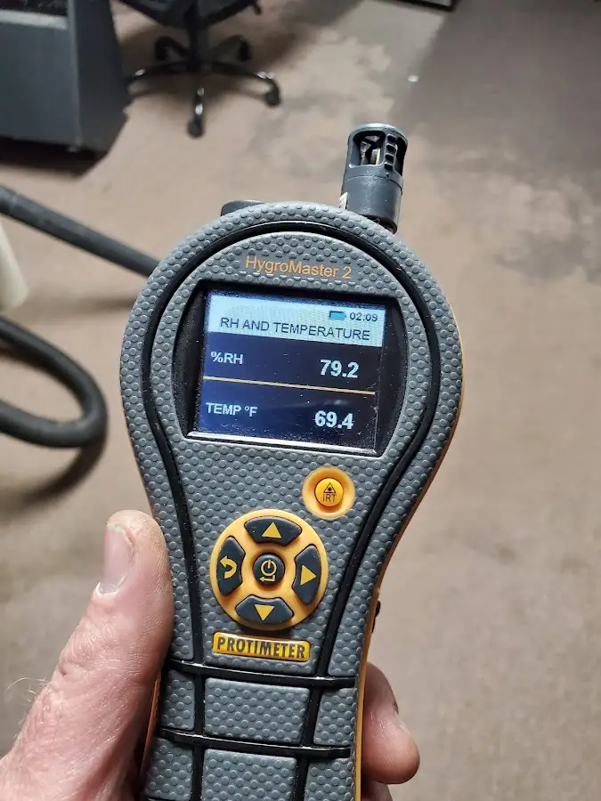 Moisture meter humidity assessment for Mold Remediation & Removal in Evansville