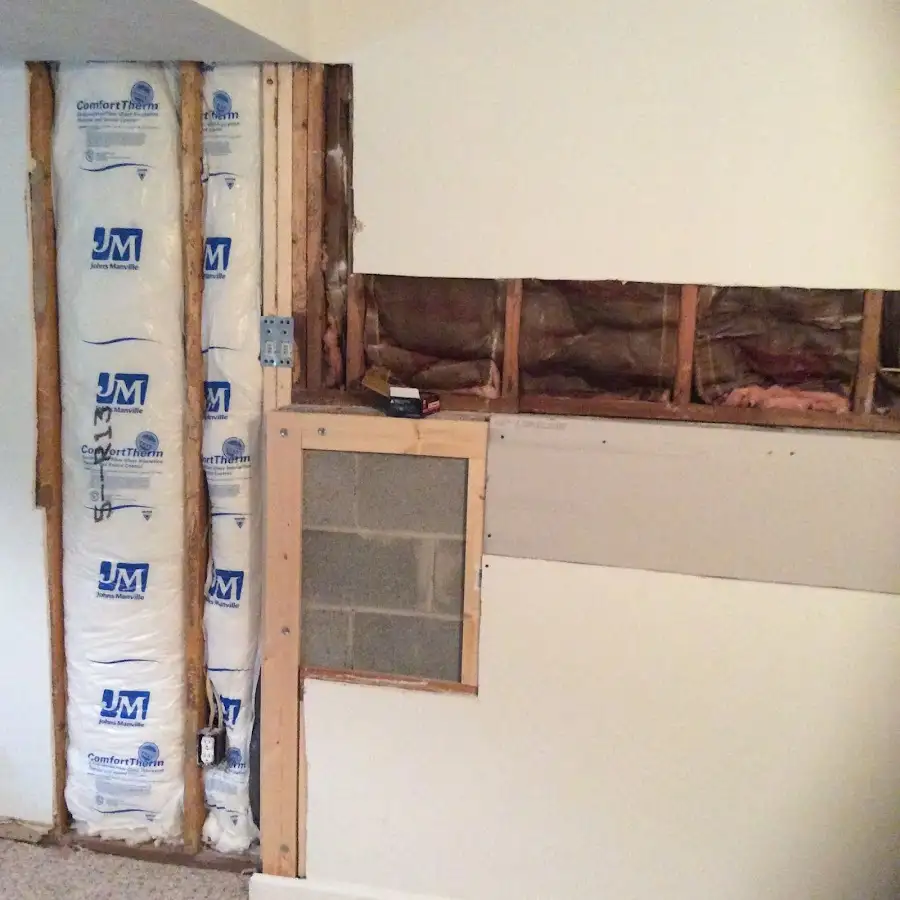 Wall insulation replacement during Odor Removal & Deodorization in Evansville